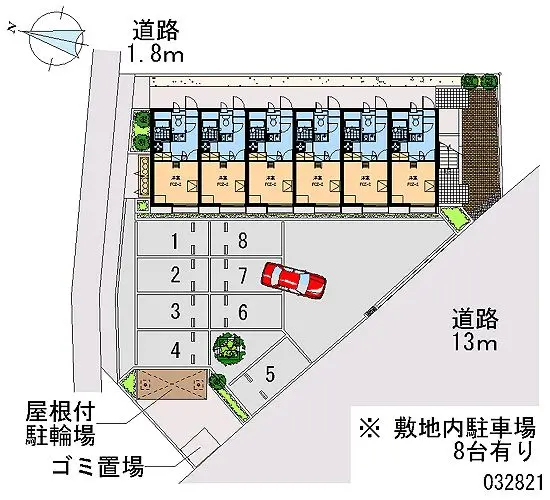 ★手数料０円★鴻巣市筑波２丁目　月極駐車場（LP）